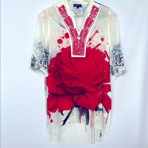 Rebecca by Lily Silk Tunic Size L